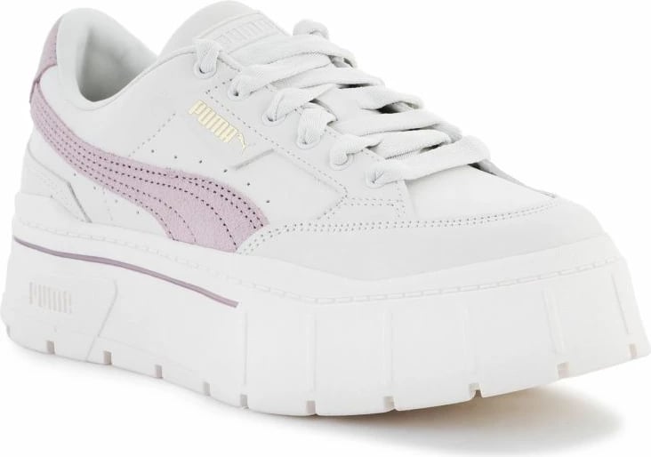 Këpucë Puma Mayze Stack Premium Whisper për femra, të bardha