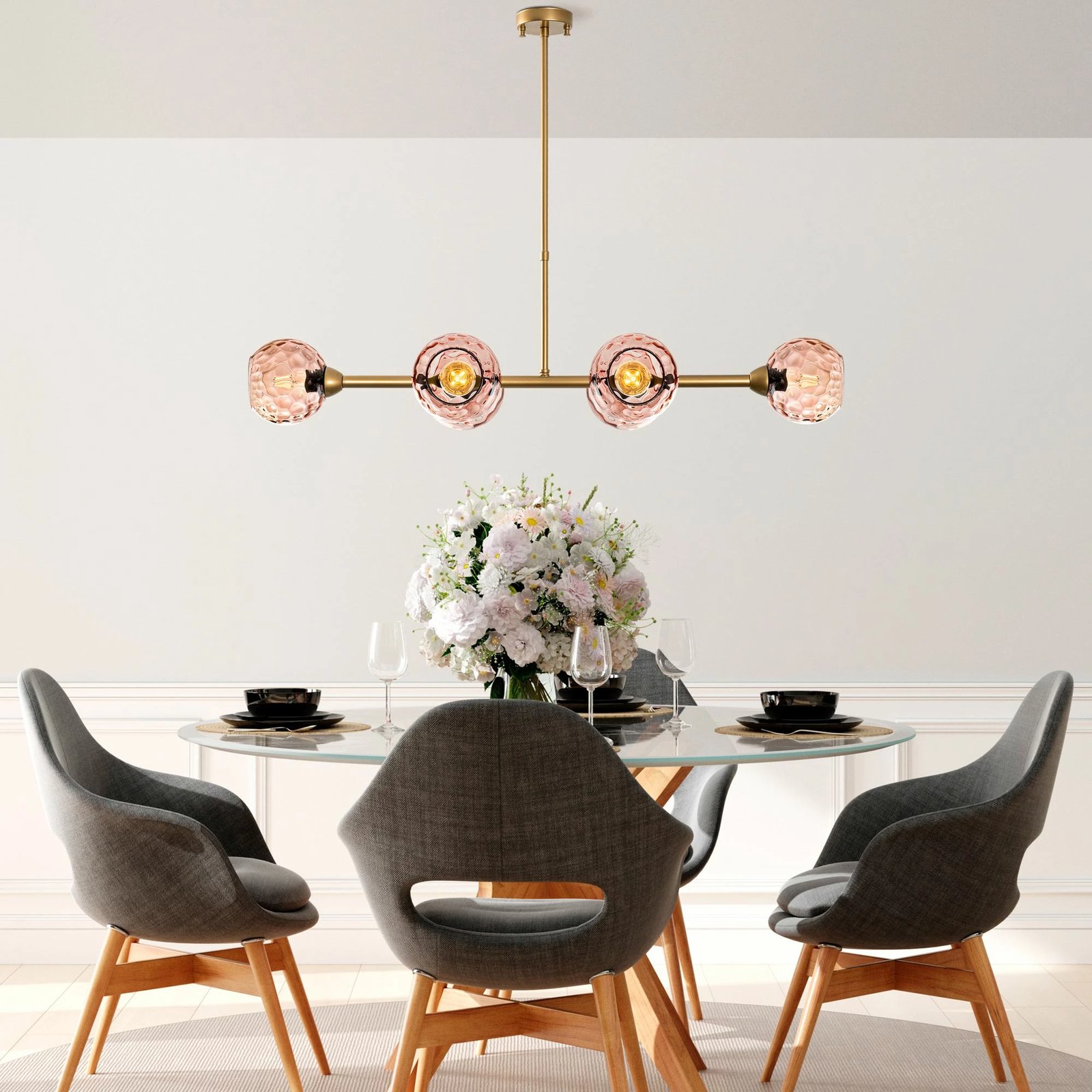 Llambadar Opviq, Benek - 15, rozë dhe ar, 103x40x74 cm Llambadar Opviq, Benek - 15, rozë dhe ar, 103x40x74 cm