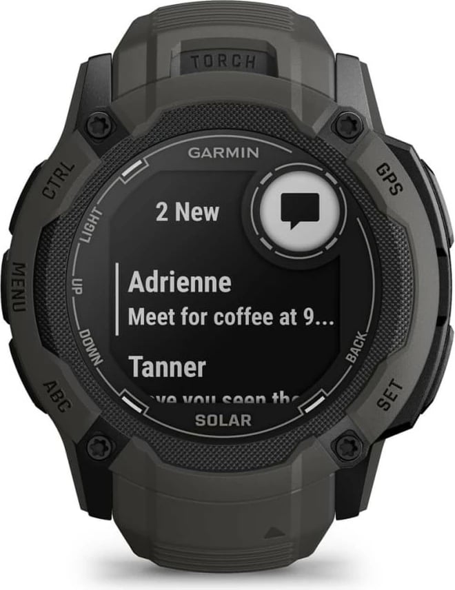 Smartwatch Garmin Instinct 2X Solar, GPS, 150 orë bateri, grafit