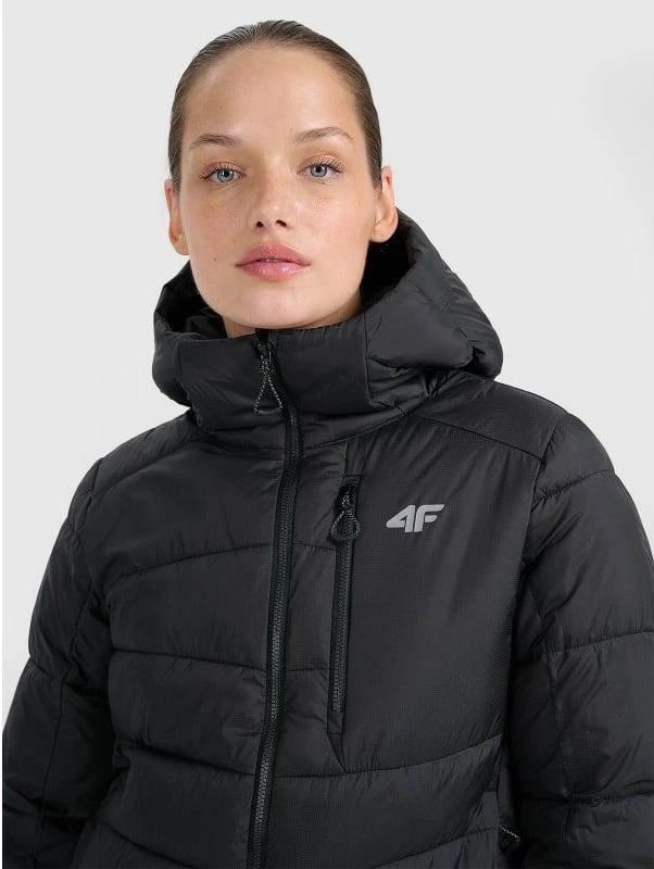 Jakne trekking për femra 4f, gri