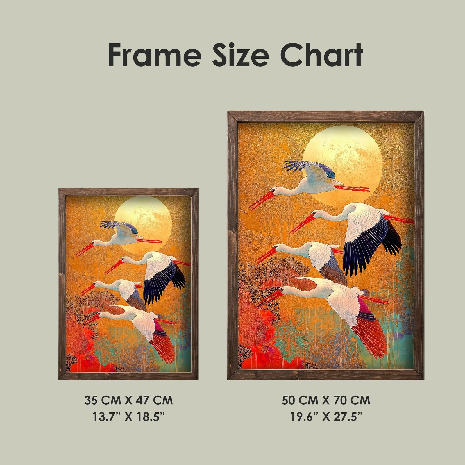 Pikturë dekorative me kornizë MDF, Wallity, TUN052-L, shumëngjyrëshe, 35x47x2cm