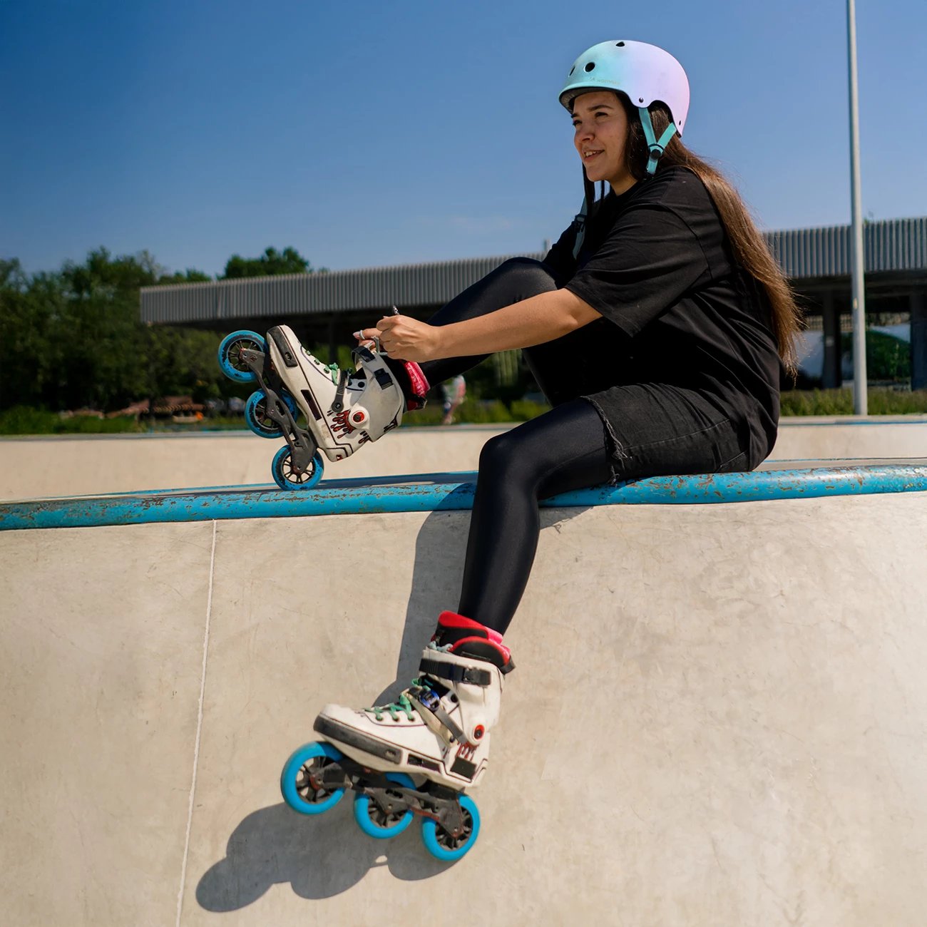 Helmetë biçiklete/BMX/scooter Wozinsky HT-38GR S (48-52 cm), PC+EPS, rrotë rregulluese 360°, 340 g, ventilim, gradient rozë