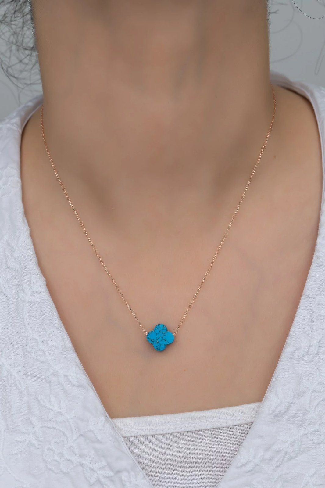 Qafore argjendi, ngjyrë rozë ari dhe blu, Jumeon, NRZ99314