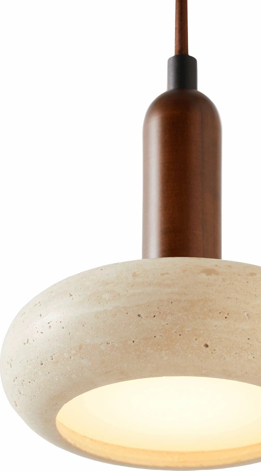 Llambë tavani Opviq, Worm, ngjyrë druri arre dhe bezhë