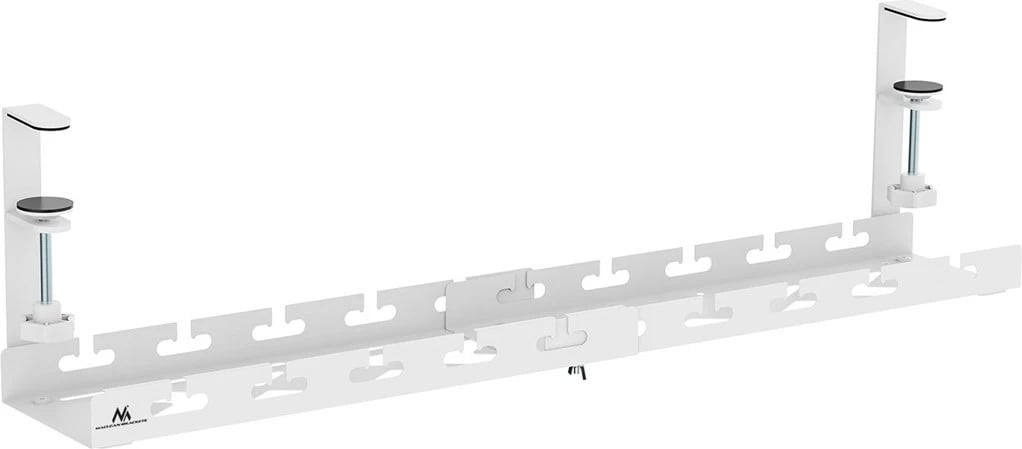Organizues kabllosh nën tavolinë Maclean MC-103 W, çelik, i bardhë Organizues kabllosh nën tavolinë Maclean MC-103 W, çelik, i bardhë