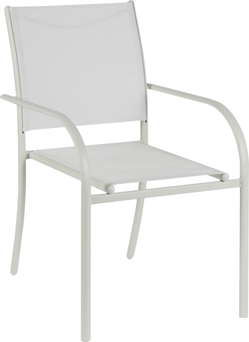 Karrige e jashtme REDAN FH5976.02, metal e bardhë-tekstilen e bardhë, 56x60x88H cm