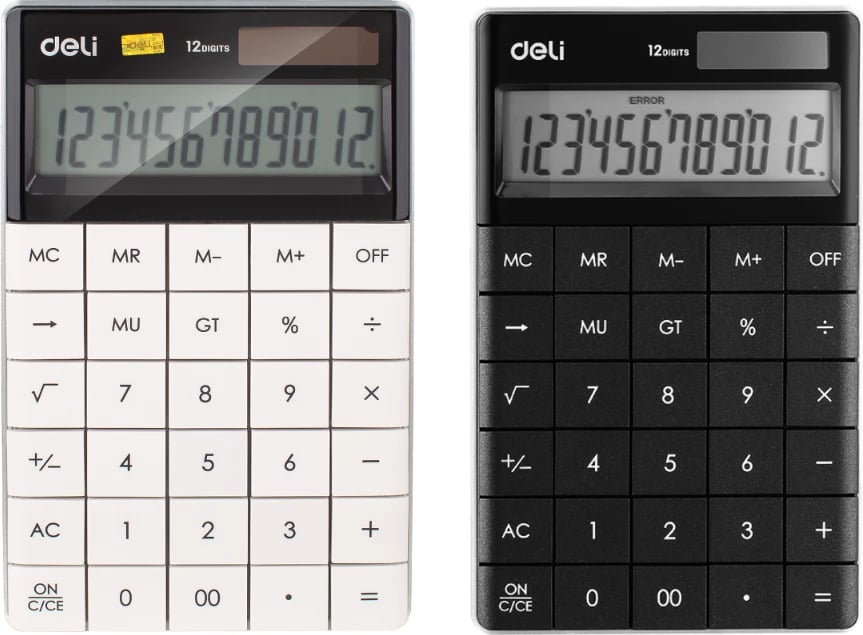 DELI KALKULATOR 1589 MODERN 12DIGIT 1/10