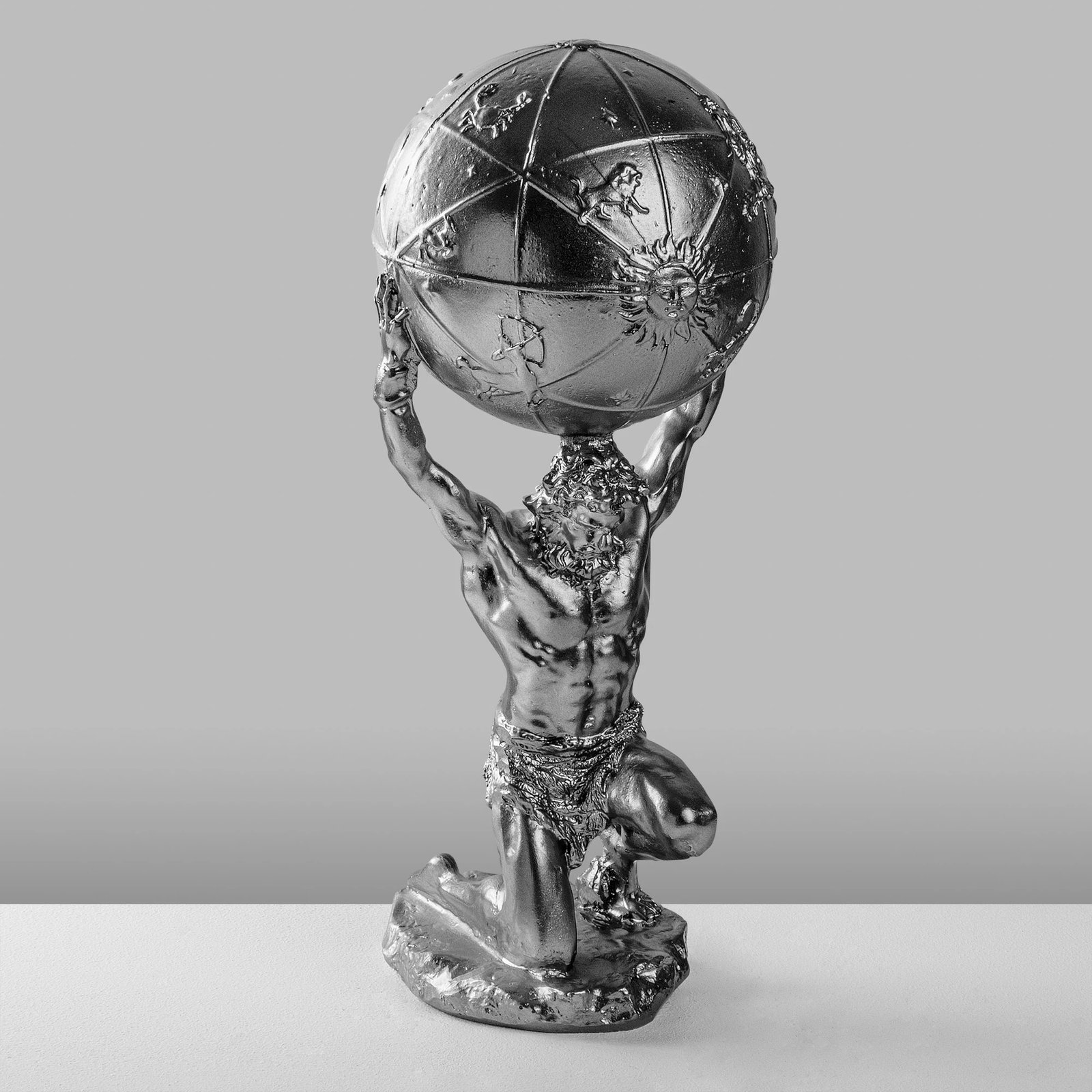 Objekt dekorativ Aberto Design, Yak-039-B, ngjyrë argjendi