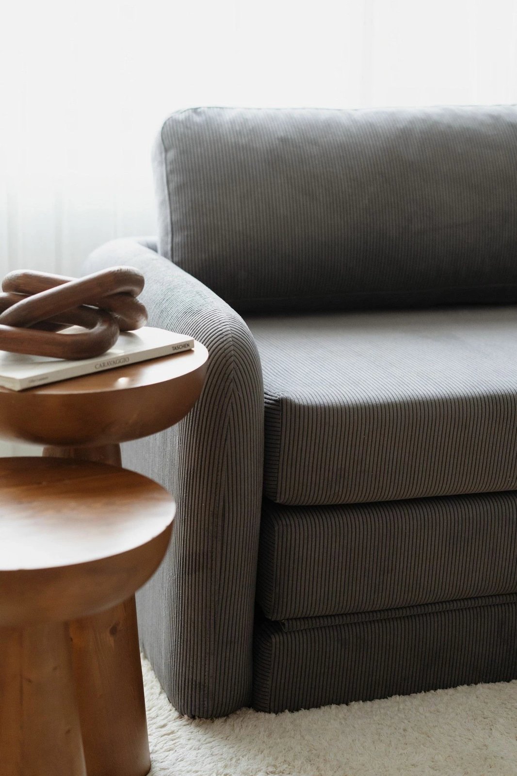 Krevat-kolltuk një vendësh, Atelier del Sofa, Nest, ngjyrë gri