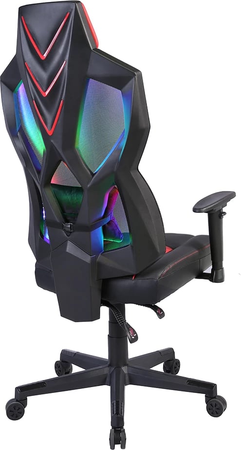 Karrige gaming për zyre, e zezë me të kuqe, STORM, 50x73x135