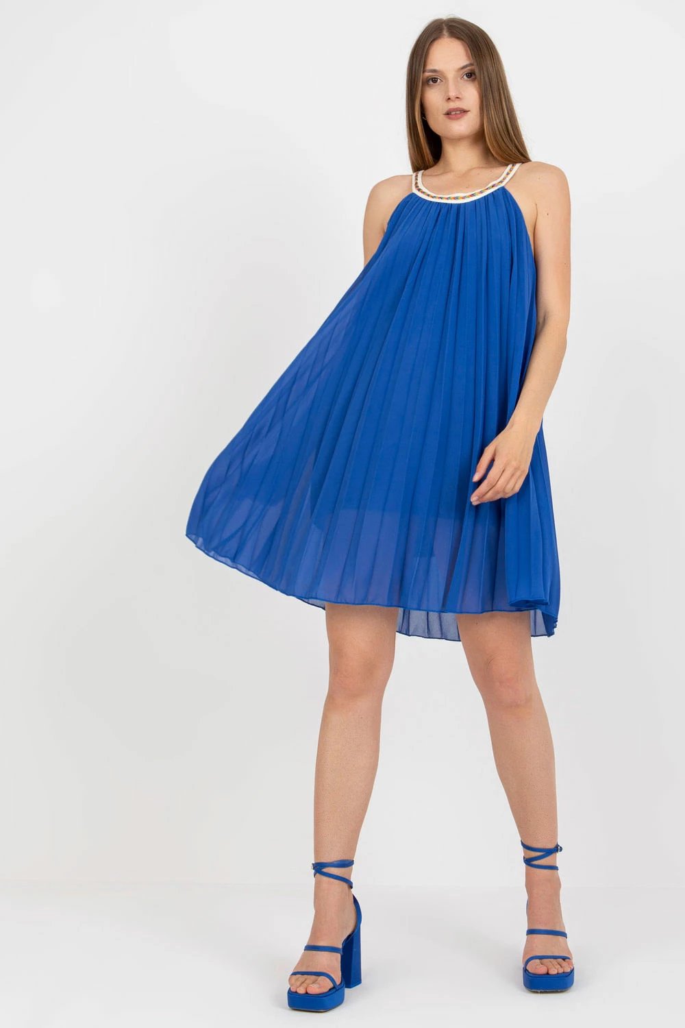 Fustan Italy Moda 167716, i kaltër