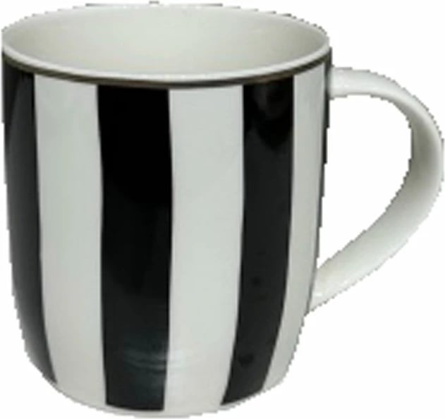 Filxhan Jolie Rombus, porcelan New Bone China, bardhë, zi, ar, 9x9x9cm