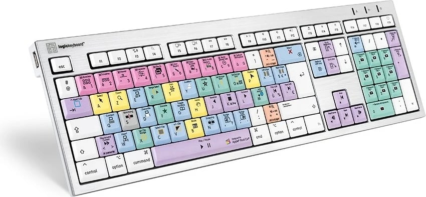 Tastierë LogicKeyboard Final Cut Pro X ALBA FR Mac, shumëngjyrëshe