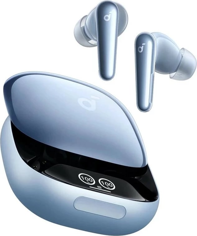 Kufje Anker Soundcore Liberty 4 Pro, ngjyrë e kaltër e ndritshme