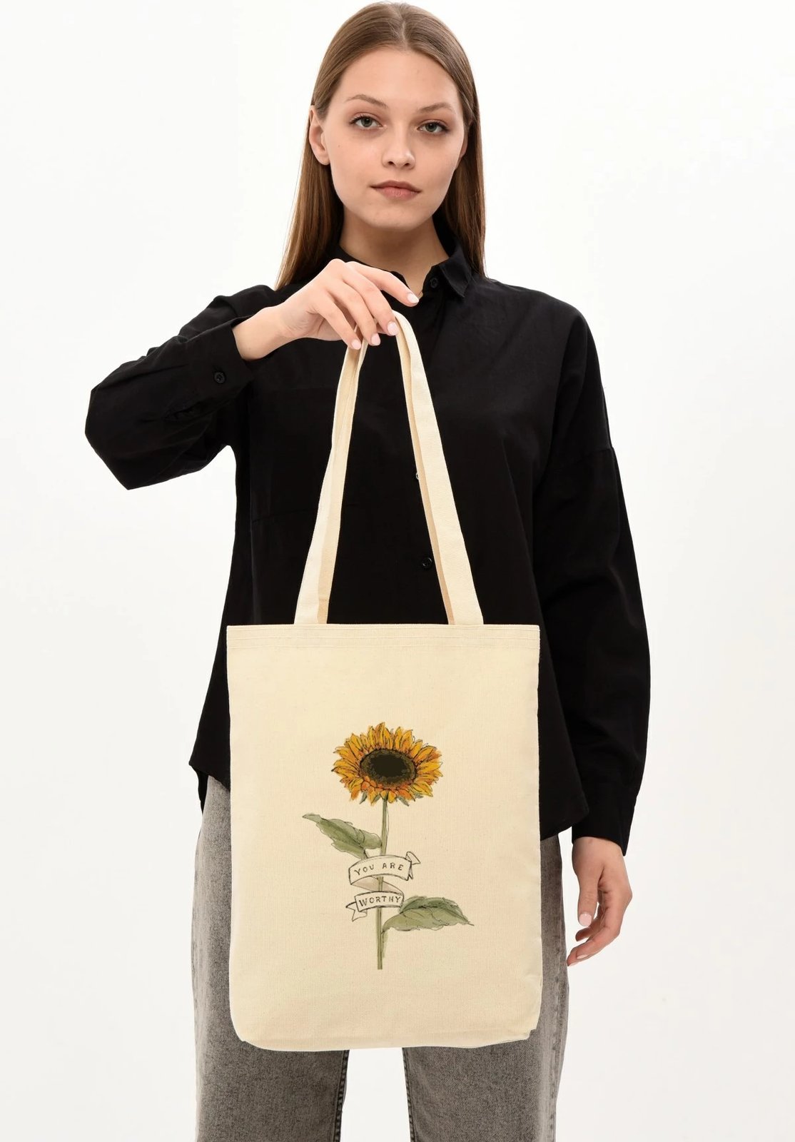 Torbë tote Zoozie Bags, krem, 0607