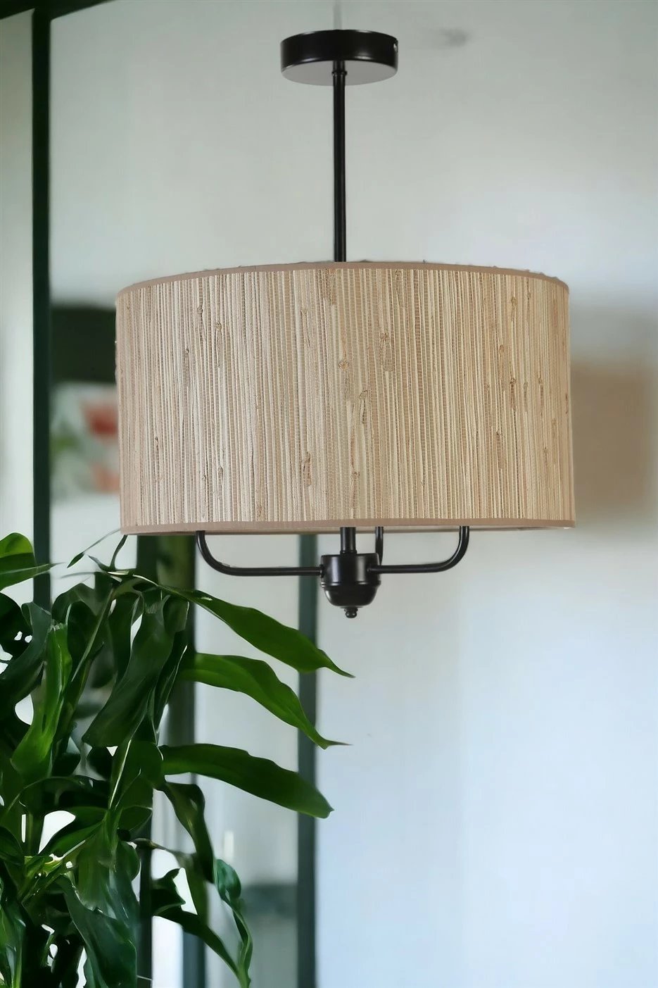 Llambë tavani Opviq, ngjyrë lisi dhe e zezë, 8860-2