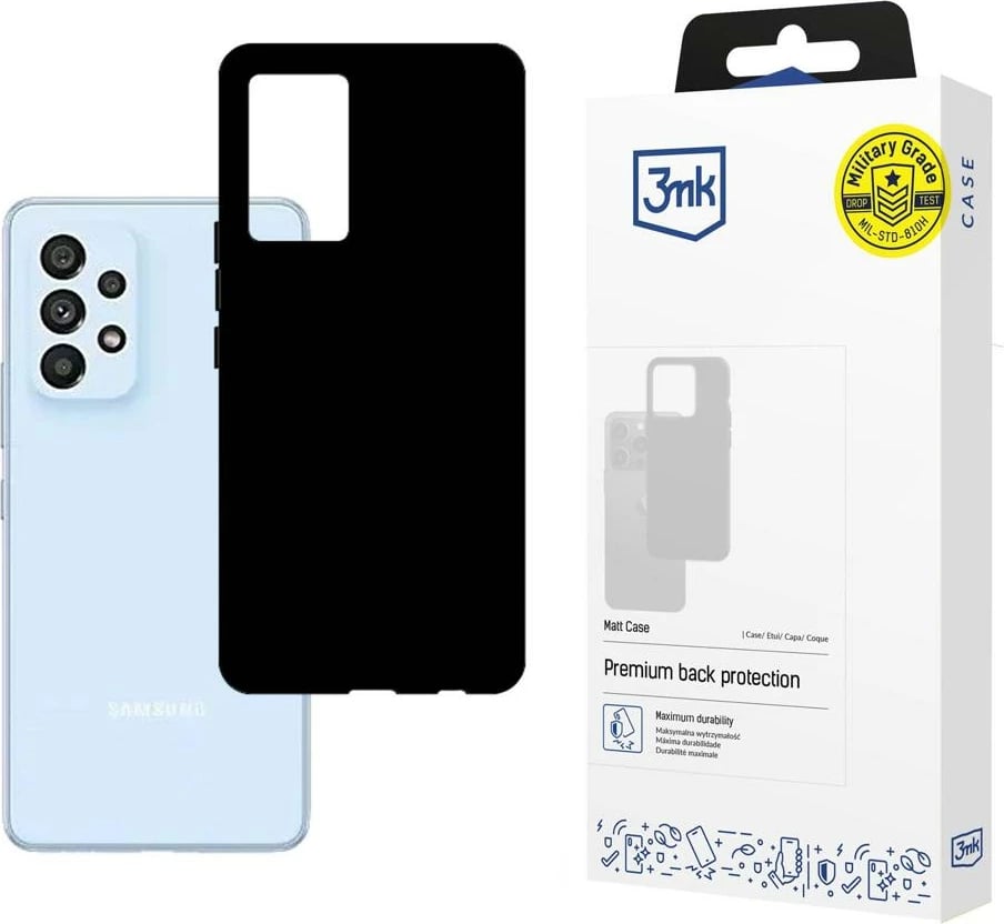 Mbështjellës 3mk Matt Case për Samsung Galaxy A53 5G, TPU, i zi Mbështjellës 3mk Matt Case për Samsung Galaxy A53 5G, TPU, i zi