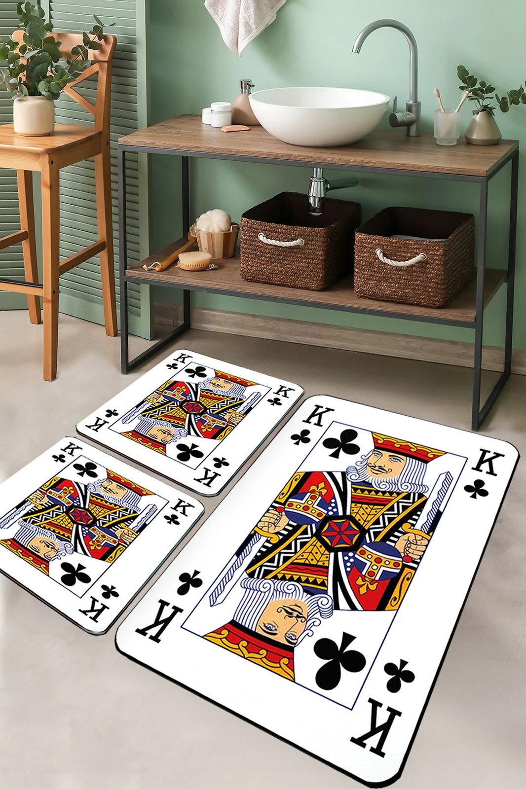 Set tapetash për banjo, 3 copë, dizajn letra Karo, Mijölnir