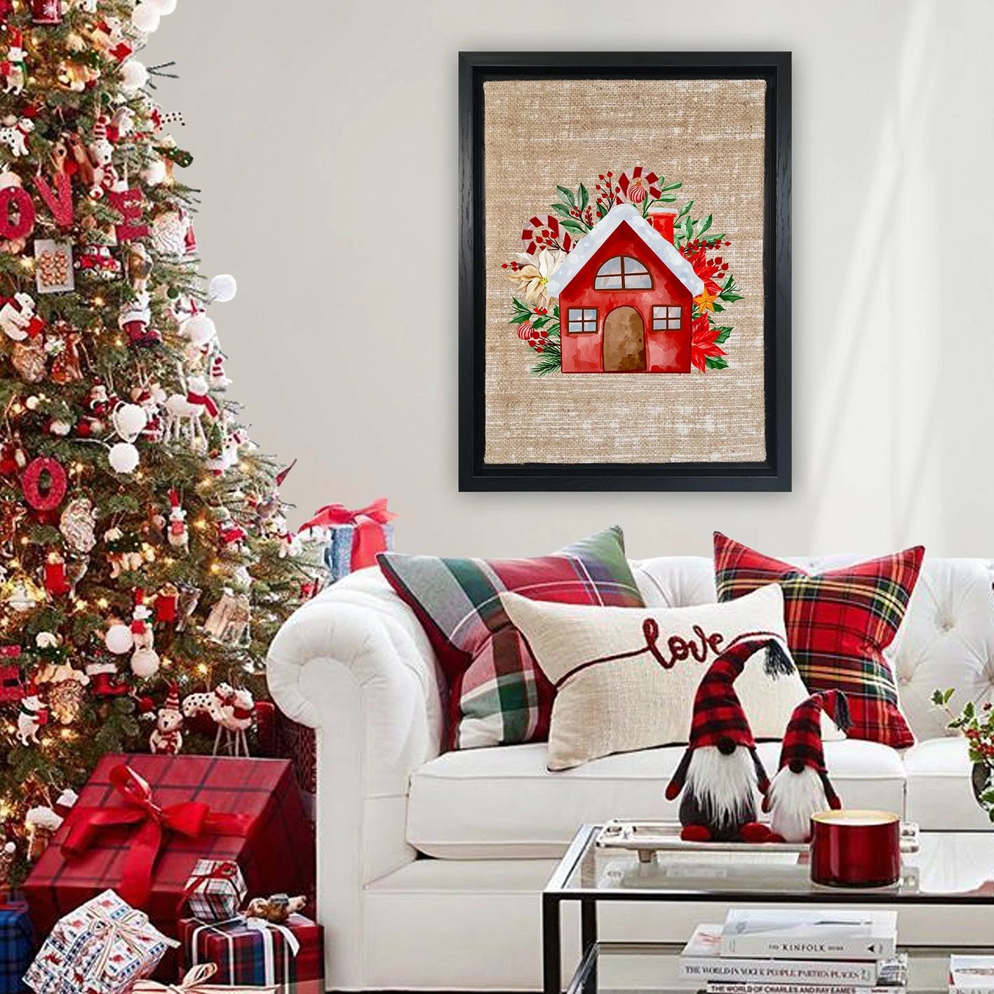 Pikturë dekorative në kanavacë me kornizë, shumëngjyrëshe, Wallity, LSJ06_6696, 67x97cm