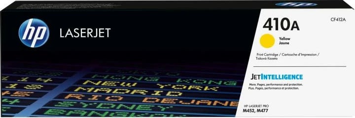 Toner, HP, 410A CF412A, rendiment 2300 faqe, e verdhë