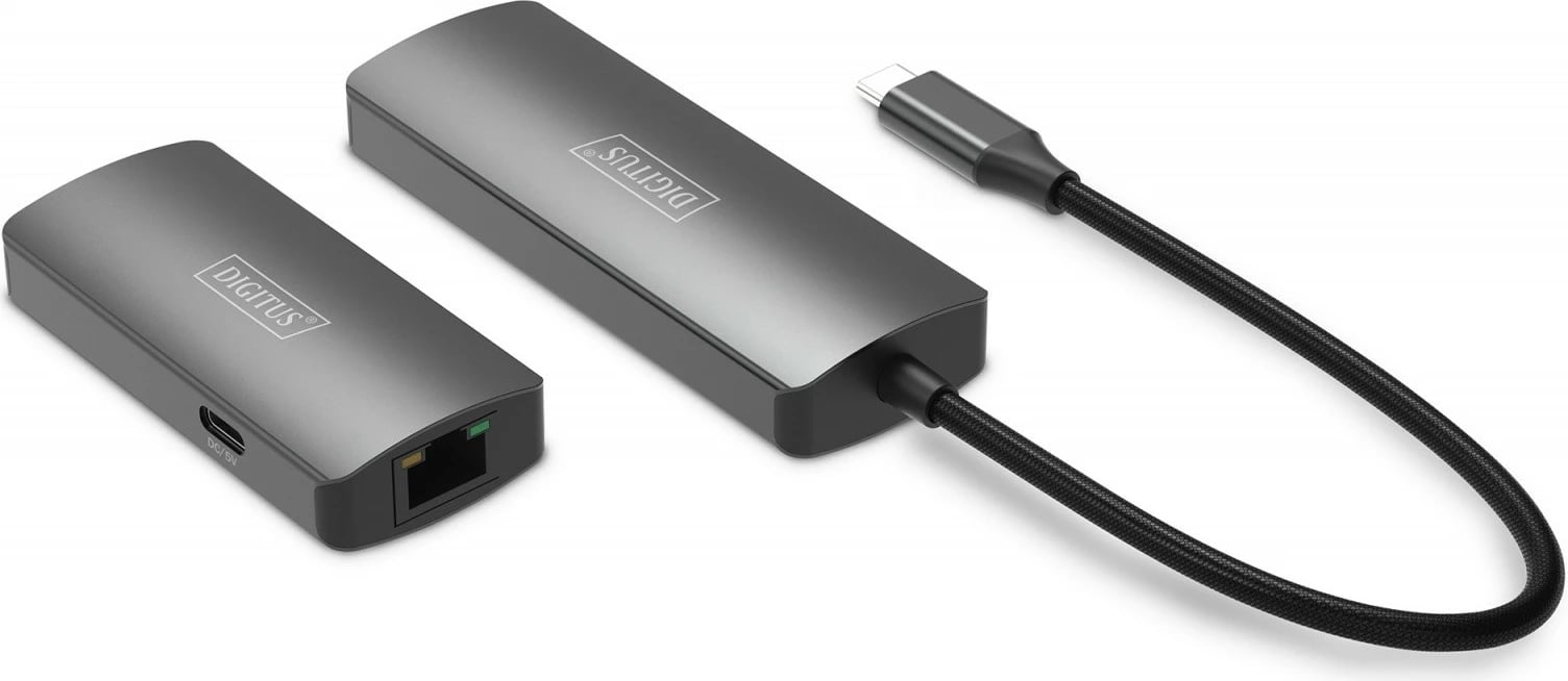 Set zgjatës Digitus DS-55343, USB-C në HDMI, 4K120Hz, 30m, i zi