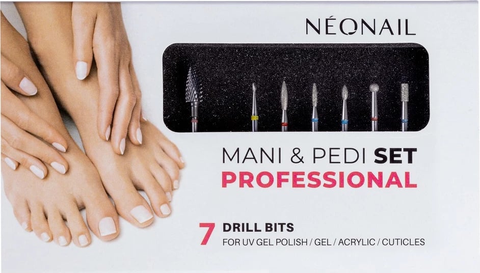 Set frezash për thonj NeoNail Profesional për femra, 7 copë