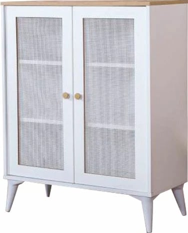 Komodë anësore Skye Decor, Calvin, e bardhë, lis