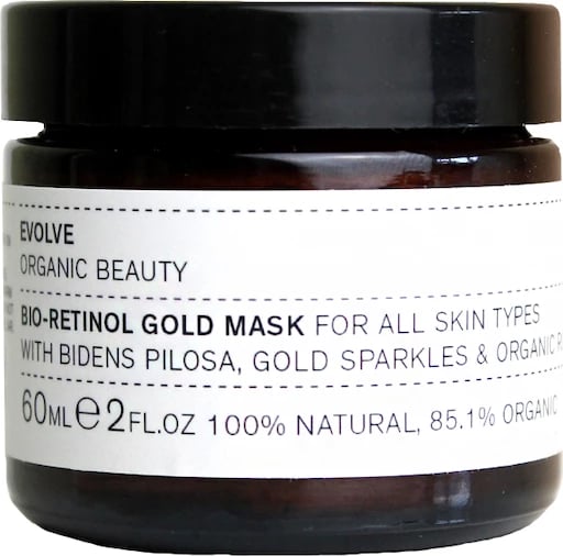 Maskë fytyre Evolve Organic Beauty Bio-Retinol Gold, unisex, 60ml