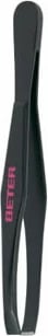 Pincetë Beter Black Coated Steel Straight Tip unisex e zezë