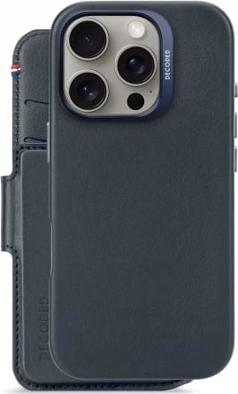 Mbështjellës Decoded për iPhone 16 Pro me portofol të ndashëm, MagSafe, Kaltër