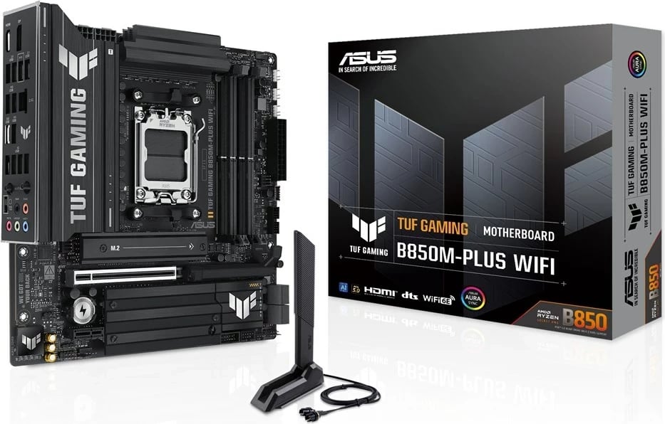 Pllakë amë ASUS TUF GAMING B850M-PLUS WIFI, Socket AM5, micro ATX