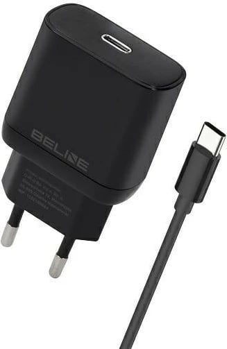 Karikues muri Beline BLNCB25C, 25W, GaN, me kabllo USB-C, Zi