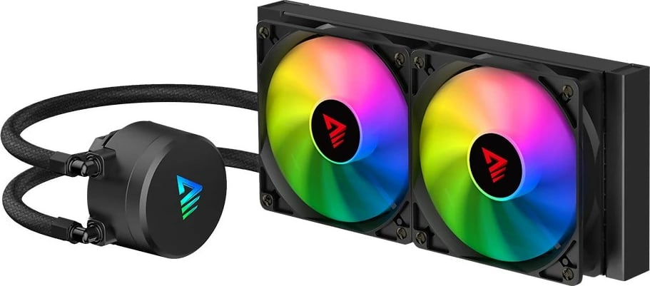 Kasë ftohëse me ujë Savio VELOX 240mm, ARGB, për CPU, e zezë
