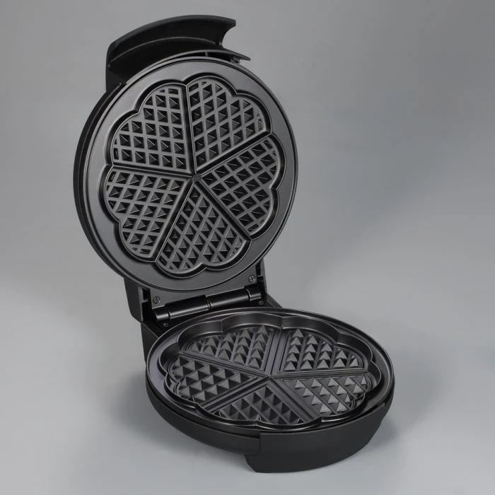 Aparat për vafla Severin WA 2103, 4 vafla, 1200 W, Inoks, Zi/Argjendtë