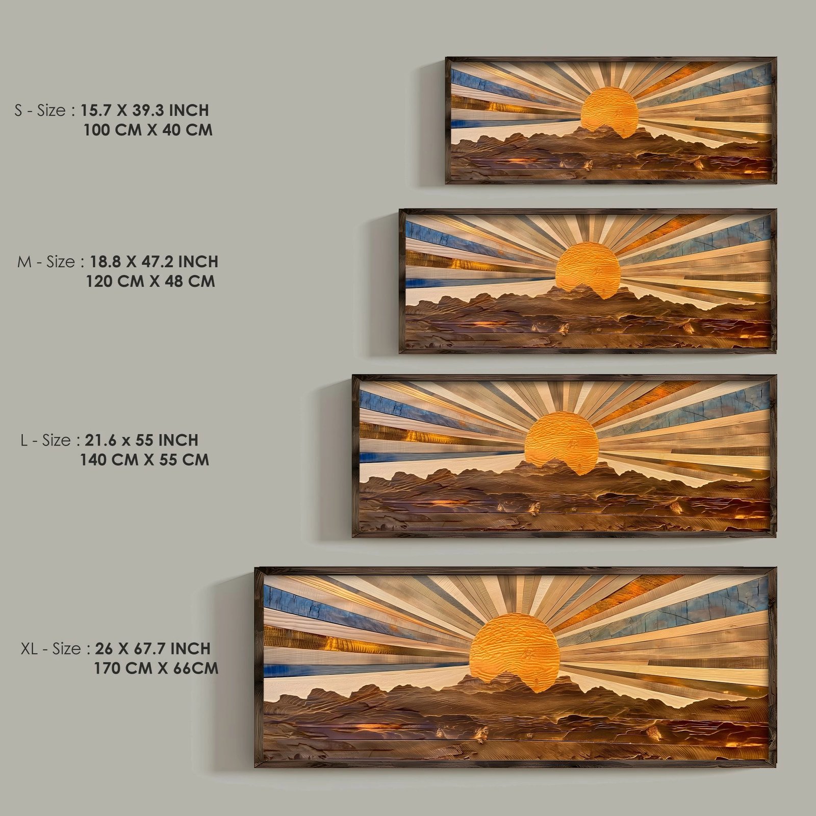 Pikturë dekorative me kornizë MDF, Wallity, GE021-S