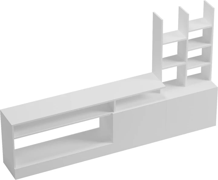 Njësi TV Seruno, ngjyrë e bardhë, 170x25x100cm