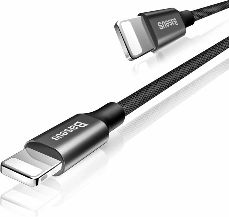 Kabllo Baseus Yiven USB në Lightning, 1.2m, e zezë