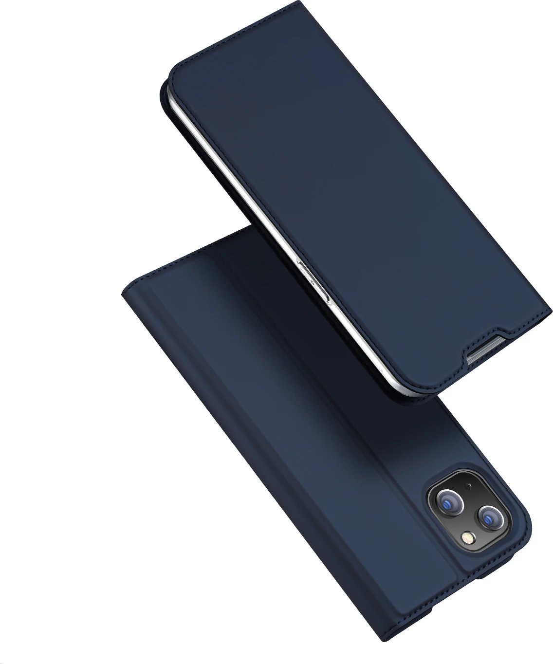 Mbështjellës Dux Ducis Skin Pro për iPhone 14 Plus, me kapak, funksion qëndrimi, xhep kartelash, Blu