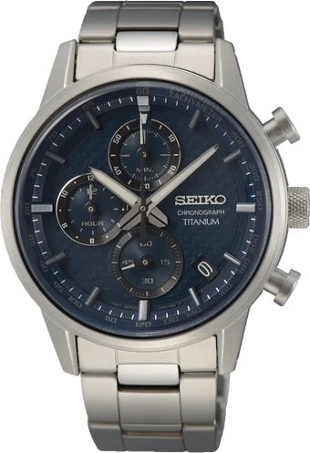 Orë dore për meshkuj SEIKO SSB387P1, titanium