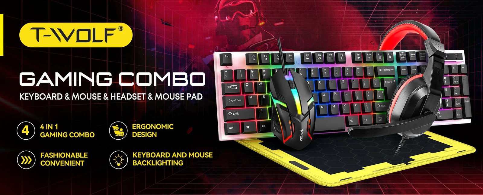 Set 4 në 1 T-Wolf TF240