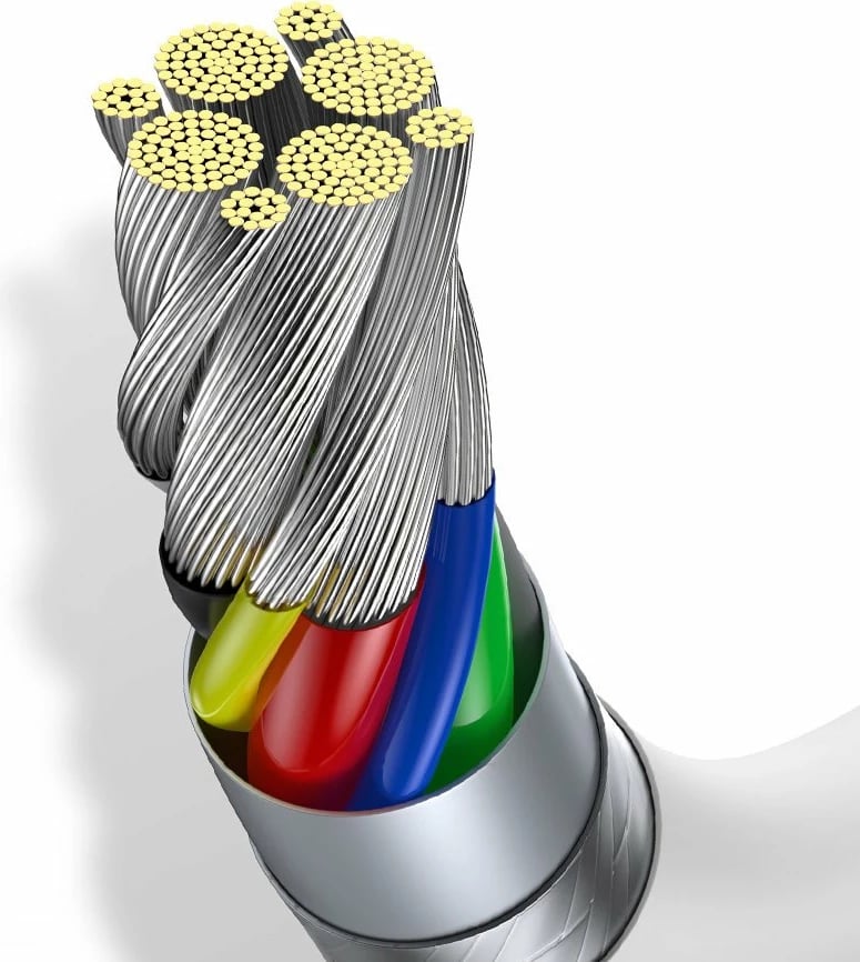 Kabllo USB-C në USB-C Baseus CATYS-C01, 2m, 100W, e zezë