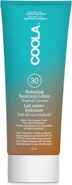 Krem mbrojtës nga dielli COOLA Hydrating Sunscreen Lotion SPF30 unisex Tropical Coconut 148ml