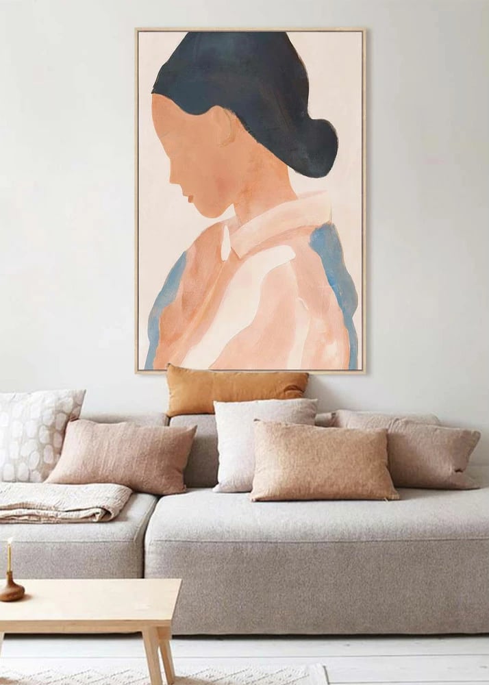 Pikturë dekorative THINKING, shumëngjyrëshe, MDF natyral, 80x120x4cm