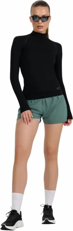 Maicë me mëngë të gjata për femra 4f, e zezë