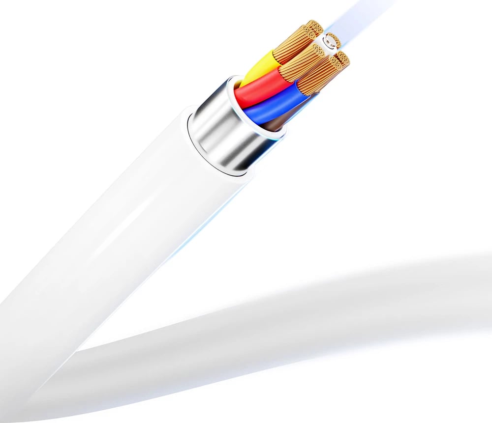 Kabllo USB-C në USB-C 3mk Hyper Cable, 2m, 100W, Bardhë