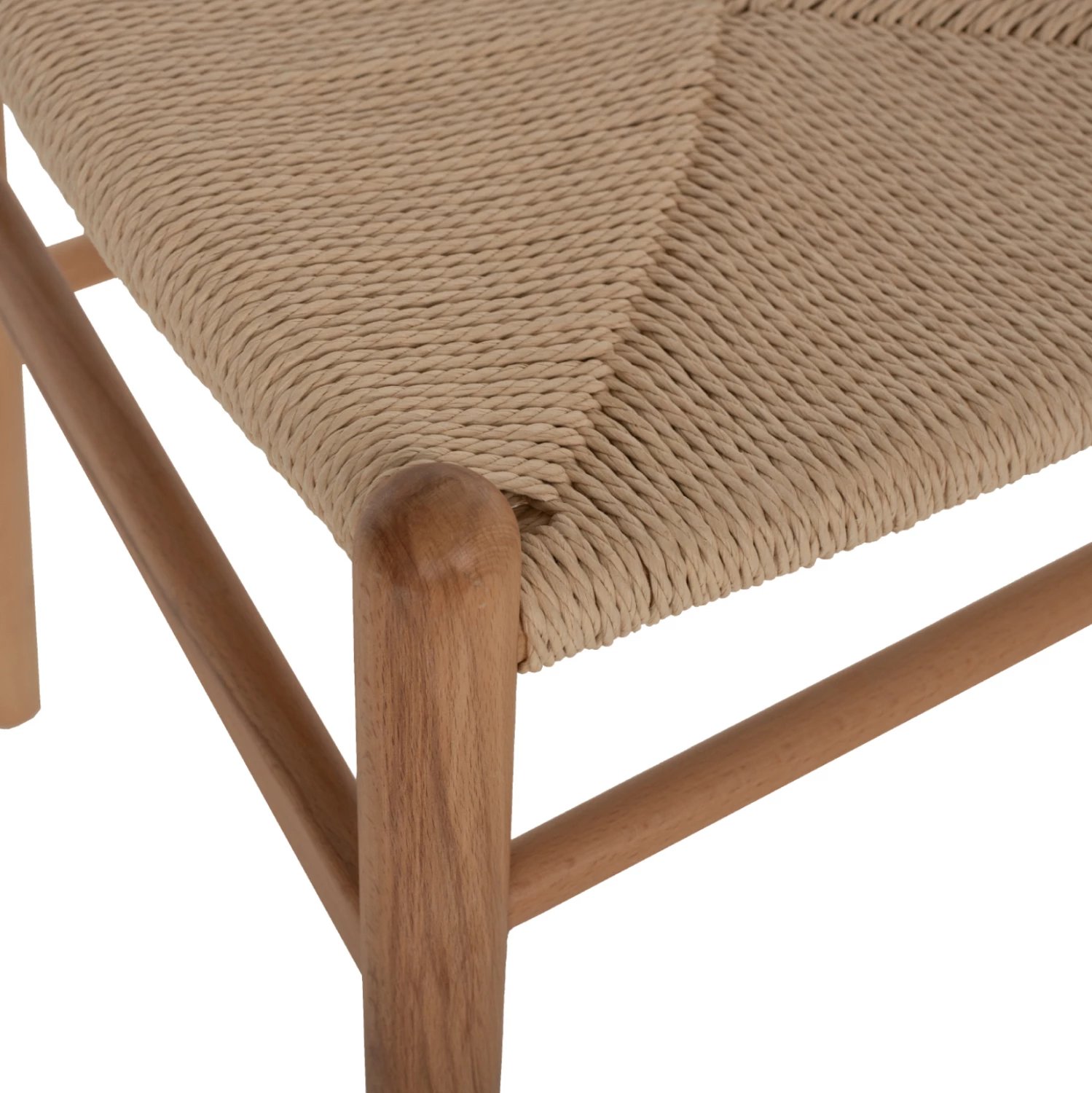 Karrige për ngrënie HELSINKI FH9492.01 dru ahu dhe litar ngjyrë natyrale 46.5x41x80H cm