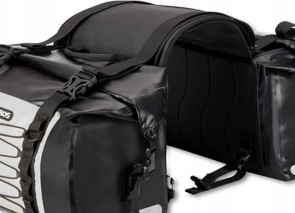 Çantë motoçiklete Rockbros AS-010BGR, 60L, PVC, Gri, e papërshkueshme nga uji