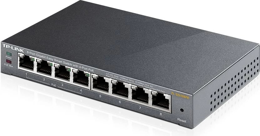 Switch TP-LINK TL-SG108PE, 8 porta Gigabit, 4 PoE, Desktop, i zi