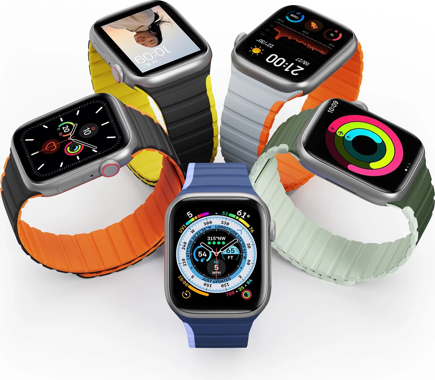 Rrip magnetik për Apple Watch Dux Ducis LD Version, 49/45/44/42mm, Kaltër