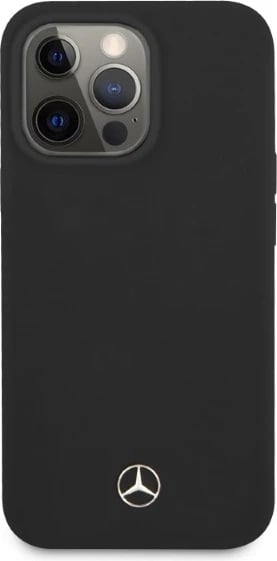 Mbështjellës Mercedes Silicone Line MagSafe për iPhone 13 Pro Max 6.7", i zi
